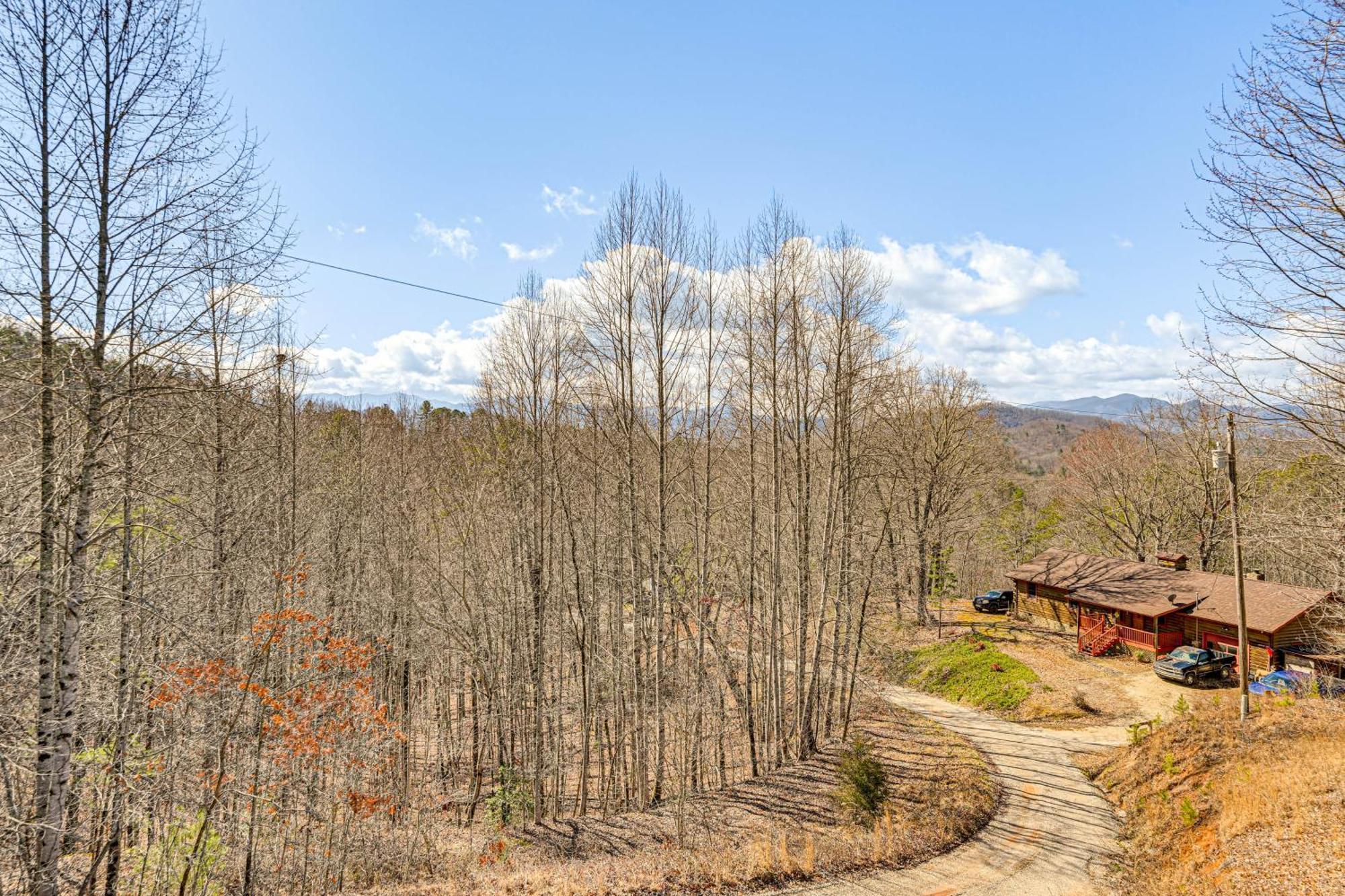 Bryson City Cabin With Hot Tub, Views And Pool Table! 외부 사진